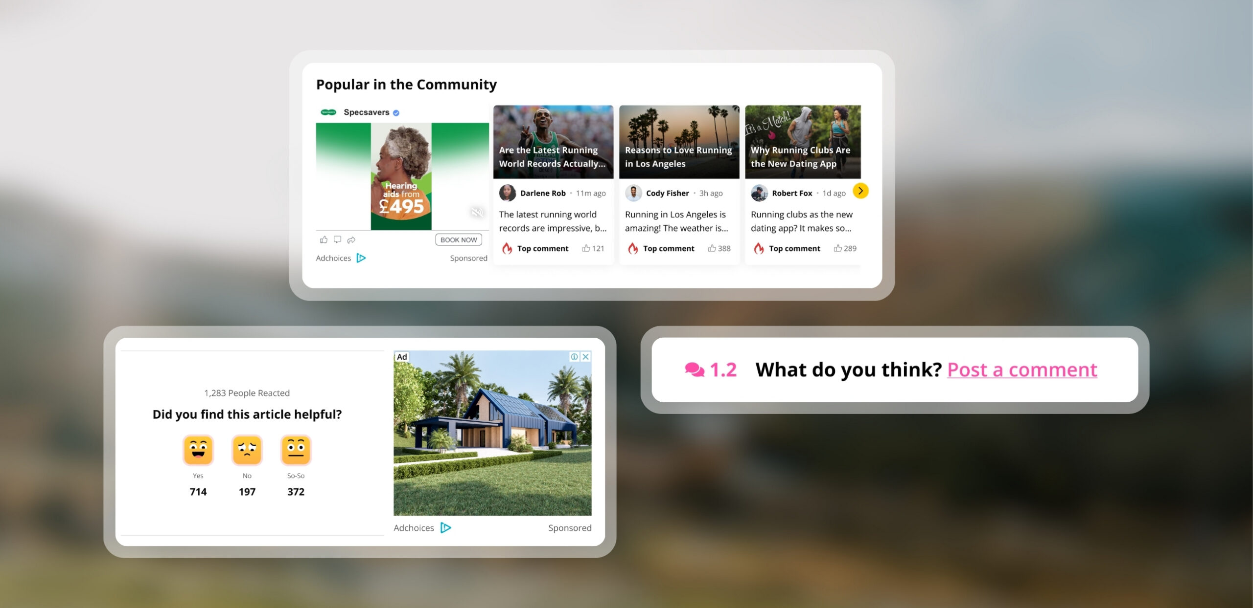 Engagement tools example