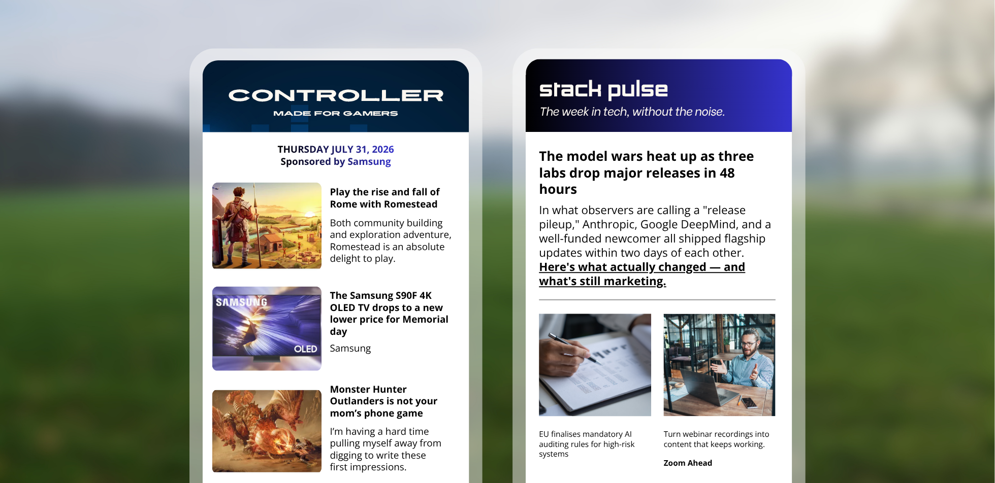 Engagement tools example